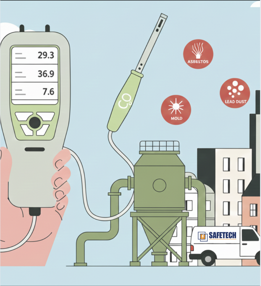 Image showing air monitoring by safetech in vancouver